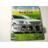  Тройник прикуривателя с USB, фото 1