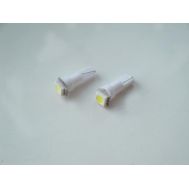  Лампа светодиодная W1,2W W2*4,6D 120* 12V Белый (CL) T5 1SMD (28/35), фото 1