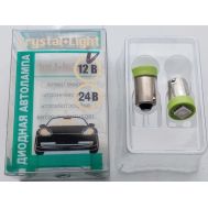  Лампа светодиодная T4 BA9S 12V Зеленый (CL), фото 1