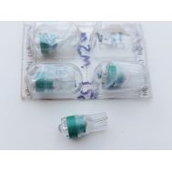  Лампа светодиодная W5W W2 1*9,5D 120* 12V Зеленый (CL), фото 1