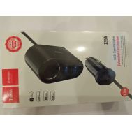  Зарядное устройство автомобильное 3USB+розетка, фото 1