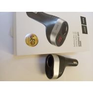  Зарядное устройство автомобильное 2USB 3,1А+вольтметр+розетка, фото 1