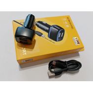  Зарядное устройство автомобильное 2USB 2,4А+кабель microUSB, фото 1