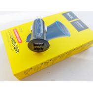  Зарядное устройство автомобильное с подсветкой 2USB 2,4А, фото 1