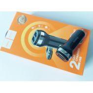  Зарядное устройство автомобильное 2USB 2,4А с подсветкой (Hoco), фото 1