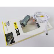  Зарядное устройство автомобильное USB+Type-C, кабель MicroUSB, фото 1
